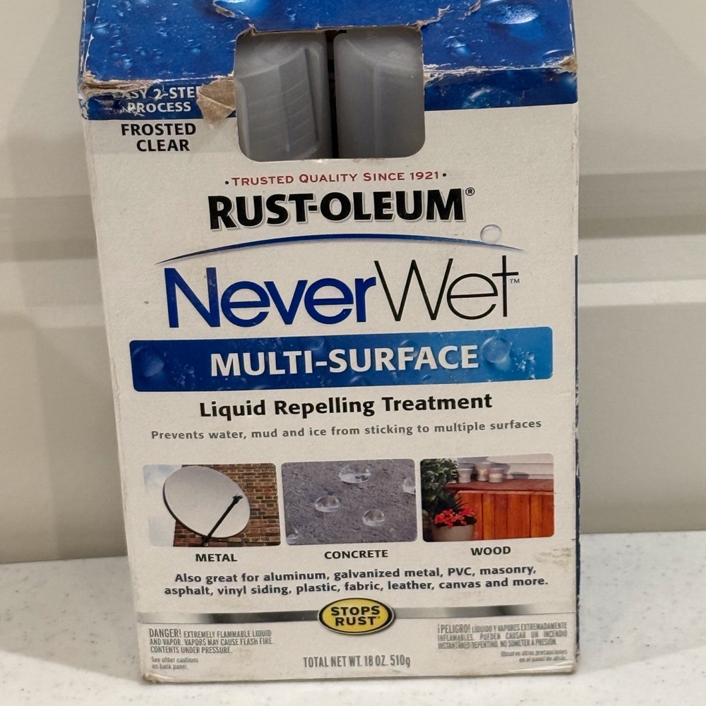 Rust-Oleum NeverWet Multi-Surface Liquid Repelling Treatment Kit * NEW *